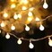 Christmas Lights，8 Modes With Remote Control Waterproof Outdoor Indoor String Lights, 40ft 100 LED Fairy Lights for Xmas Garden Patio Bedroom Party Decor Christmas Decorations,Warm White (Globe)