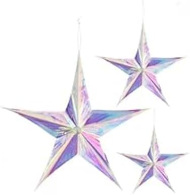 Festive Lights 30cm Christmas Star Hanging Decoration &ndash; Charming Holiday Accent