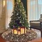 48 Inches Gold Christmas Tree Skirt Christmas Sequin Velvet Xmas Decoration Small Tree Skirt Kit Merry Christmas Sequin Base Cover Sparkling Tree Skirts for Tabletop Tree Office Home Decor