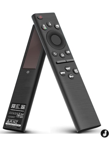 New Solar Voice Replacement Remote for Samsung TV &ndash; Universal Rechargeable with 4 Shortcut Buttons for 2021-2022 Neo LED 4K UHD Smart TVs