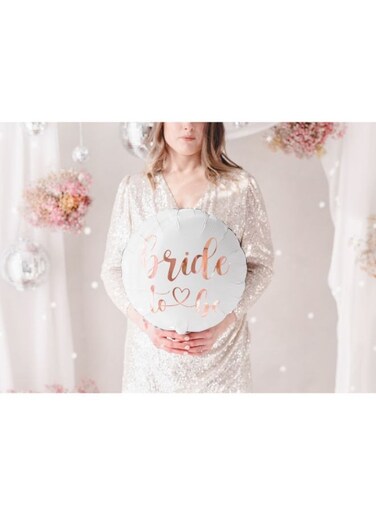 Foil balloon Bride to be 45cm, white
