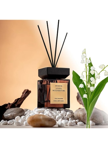 Reed Diffuser Set, 200ml Aromatherapy Diffusers Set, Large Capacity Diffusers Oil, Home &amp; Office Decor Room Car Fragrance, Scented Oil Diffusers Gift Set (Shangri-La)