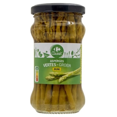 Carrefour Bio Organic Green Asparagus, 210ml