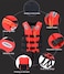 Swimming Jacket for Water Sports Jet Ski, Yacht, For Kids, Size Medium, 5 to15 Kg, 5 to 15 Years Old.	Red