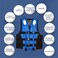 Swimming Jacket for Water Sports Jet Ski, Yacht, For Kids, Size Medium, 5 to15 Kg, 5 to 15 Years Old.Blue