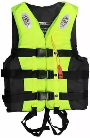 Swimming Jacket for Water Sports Jet Ski, Yacht, For Kids, Size Large, 10 to 20 Kg, 7 to 25 Years Old.Yellow