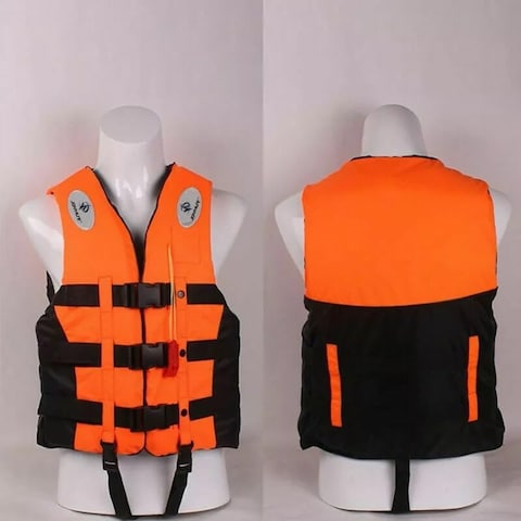Swimming Jacket for Water Sports Jet Ski, Yacht, For Kids, Size Large, 10 to 20 Kg, 7 to 25 Years Old.Orange