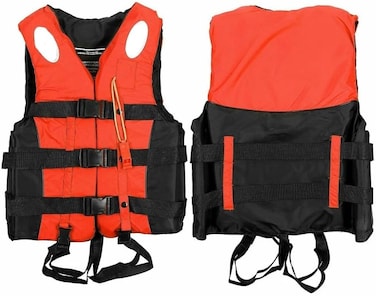 Swimming Jacket for Water Sports Jet Ski, Yacht, For Kids, Size Large, 10 to 20 Kg, 7 to 25 Years Old.Red