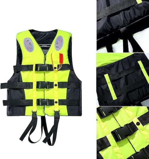 Swimming Jacket for Water Sports Jet Ski, Yacht, For Adults, Size XX-Large, 90 to 120 Kg.Yellow