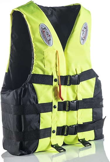 Swimming Jacket for Water Sports Jet Ski, Yacht, For Adults, Size XX-Large, 90 to 120 Kg.Yellow