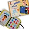 The Little Thinker is an interactive activity book for children to develop their sensory and cognitive skills