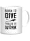 papeyone Born to Dive Scuba Diving Mug