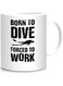 papeyone Born to Dive Scuba Diving Mug