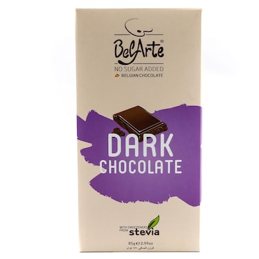 Belarte No Sugar Added Dark Chocolate, 85g