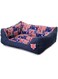 SKEIDO Large Pet Cat Dog Bed Warm Cozy Dog House Soft Fleece Nest Dog Baskets House Mat Autumn Winter Waterproof Kennel-68x55x16cm