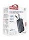 10000 mAh Ultra-Compact Wall Charger Power Bank Built-In 20W USB-C Output Cable, 20W USB-C in/out Port, 22.5W QC3.0 USB-A Black