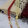 Two prayer rugs in one package, a distinctive and beautiful gift for men and women, red and beige color