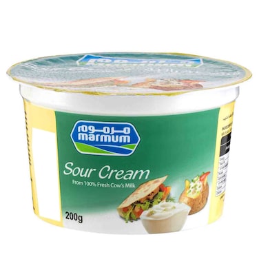 مارموم قشطة حامضة من حليب بقر طازج 100 بالمئة، 200 غرام