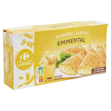 Carrefour Classic Emmental Cheese Cr&ecirc;pes, 1kg