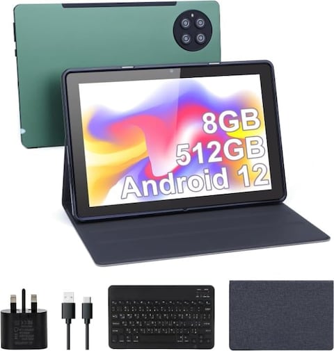 تابلت CM7800 Plus 8GB+512GB أخضر واي فاي 5G 10.0 بوصة، متوافق مع Android GREEN