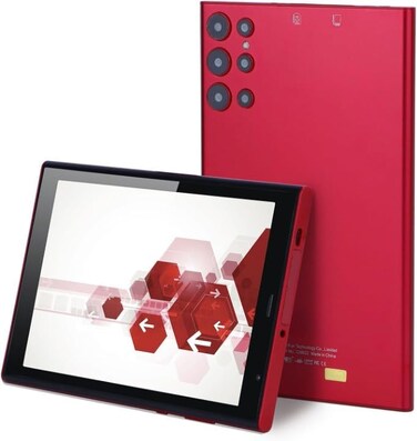CM822 6GB+256GB RED WiFi 5G 8 Inch Tablet, Compatible With Android 12.0 Dual Cameras Long Battery Life Tablet For Adults Teenagers