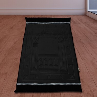 Comfortable Medical Memory Foam Prayer Rug Black