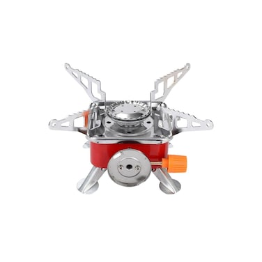 Portable Mini Camping Gas Stove &ndash; Windproof, Folding Metal Burner for Outdoor Picnic &amp; Hiking Use.