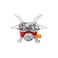 Portable Mini Camping Gas Stove &ndash; Windproof, Folding Metal Burner for Outdoor Picnic &amp; Hiking Use.