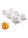 EchoDone Pumpkin Silicone Mold 6 Cavities Cupcake Baking Pan Mousse Tray Molds Kitchen Cake Decoration Fondant Mold for Halloween