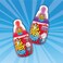 Bazooka Big Baby Pop Strawberry and Blackcurrant Hard Candy, 32g