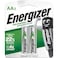 Energizer Recharge Power Plus AA Batteries  Pack of 2