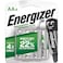 Energizer Recharge Power Plus AA NiMH Batteries - Pack of 4