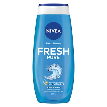 NIVEA Shower Gel Body Wash Fresh Pure Sea Minerals Aquatic Scent 250ml
