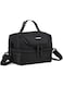 VASCHY Lunch Box Bag Men, Insulated Two Compartments Bento Cooler Bags for Adults/Women/Kids for School,Daycare,Kindergarten,Picnic Black