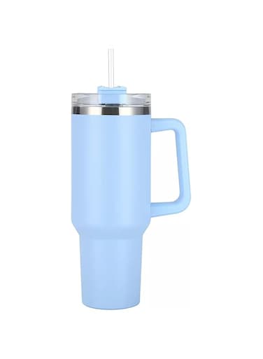 OYDAS Stanl cup 40oz(1200ml), stanl water bottle,Stanl Tumbler with Handle,Stainless Steel Vacuum Insulated Tumbler with Lid and Straw,Sports Water Bottle Jug,Travel Coffee Mug (Blue)