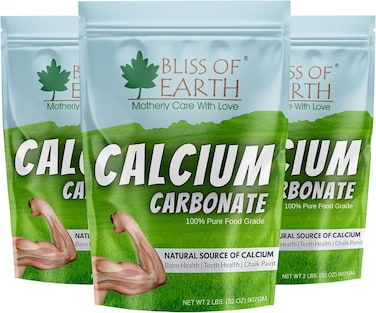 Bliss Of Earth Calcium Carbonate Powder 3x907gm (Pack Of 3)