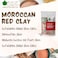 Bliss Of Earth Moroccan Red Clay Powder For Face Mask &amp; Body Wrap, Organic Moroccan Red Clay Mud Mask For Skin Care, Acne Treatment, Rhassoul Clay Powder For Hair &amp; Scalp Detox - Pack Of 3 X 100g