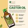 Bliss Of Earth Castor Oil For Hair Growth, Certified Organic Cold Pressed &amp; Hexane Free Castor Oil For Face, Deep Hydration Castor Oil For Eyelashes And Eyebrows - Pack Of 2 X 500ml