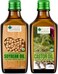 Bliss Of Earth 500ml Certified Organic Castor Oil For Hair Growth + 500ml Organic Soybean Oil, Cold Pressed &amp; Hexane Free