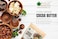 Bliss Of Earth Combo Of Organic Ivory Shea Butter For Skin Raw &amp; Unrefined African And Cocoa Butter For Chocolate Making, Raw &amp; Organic For Hair, Skin &amp; Stretch Marks Pack Of 2X500gm