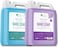 Bliss Of Earth Hand Wash Liquid Refill Refreshing Ocean Splash &amp; Lavish Lavender Combo, Hand Soap Liquid With Moisturizing Formula &amp; Aromatic Fragrance, Perfect For Hotel, Office &amp; Home - 5 Litre Each