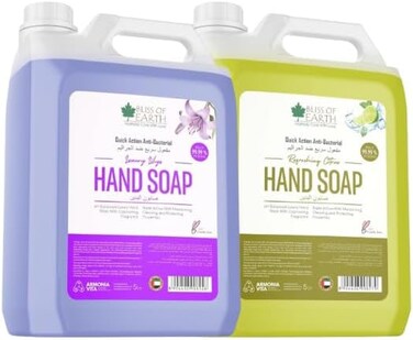 Bliss Of Earth Hand Wash Refill Liquid, Refreshing Luxury Lily &amp; Citrus Hand Soap Combo, 10 Litres, Non Drying Moisturizing Formula, Aromatic Fragrance