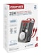 10000 mAh Power Bank With Built-in Cables, Transparent Power Bank, 35W USB-C PD Cable, 12W Lightning Cord, USB-C in/out Port And 3W Smartwatch Charger - Mavrix Red