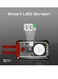 10000 mAh Power Bank With Built-in Cables, Transparent Power Bank, 35W USB-C PD Cable, 12W Lightning Cord, USB-C in/out Port And 3W Smartwatch Charger - Mavrix Red
