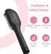 REBUNE 3 In 1 Hot Air Styler Negative Ion Hair Straightener Brush, Hot Air &amp; PTC Dual Heating Technology For Smooth Frizz-Free Hair (Black)