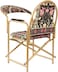 Muslim Prayer Chair Comfortable Velvet Padded Islamic Chair with Armrest and Side Pocket Foldable Sujud Chair. (Brown)