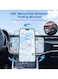 حامل هاتف السيارة بالشفط المغناطيسي من REBENUO حامل RCP274، شفط قوي يدور 360 درجة متوافق مع iPhone وAndroid (أسود)