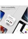Rebenuo T3P 4 In 1 USB With Type-C PD Quick Charger LED Lights Multi Port Fast Charger 1.2m Cable Length Standard Voltage AC100-240V White
