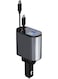 RCp150 Fast Car Charger 4 Ports Car Charger Adapter Fast Charging In Car for iPhone Type-C+iPhone, Samsung, Huawei