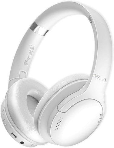 سماعات رأس لاسلكية، سماعة رأس سلكية/لاسلكية عالية الدقة فوق الأذن بتقنية البلوتوث v5.3 مع ميكروفون، وقت تشغيل يصل إلى 24 ساعة